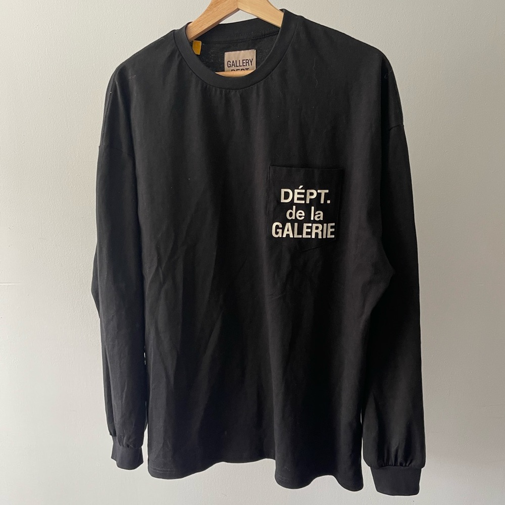Gallery Dept French Logo Long Sleeve Pocket Tee